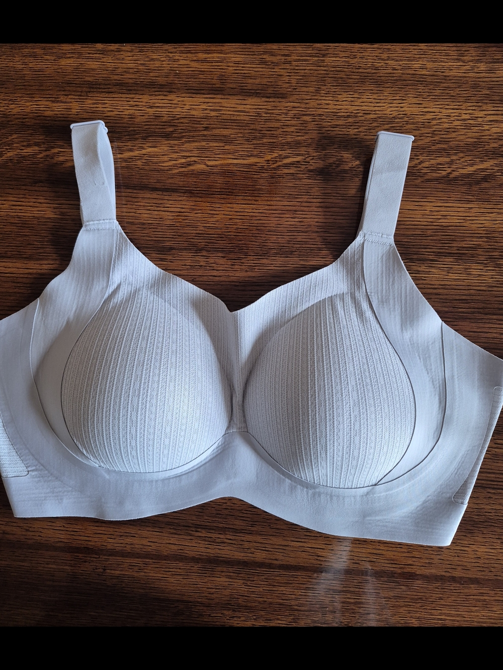Forlest Josie Seamless Molded Bra in Silver/Gray